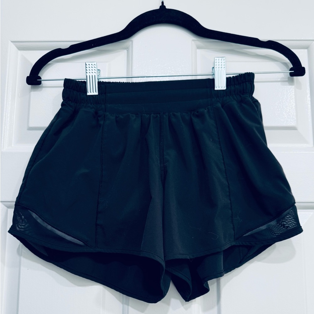 Lululemon Athletica Black Hotty Hot Shorts